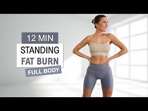 12 Min STANDING FAT BURN | No Jumping | Sweat Session | Calorie Killer Workout | Quick + Intense