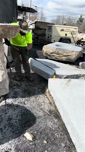 Hand Split Granite Steps Amherst New Hampshire