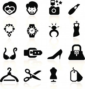 Mode-Ikonen set elegante Serie