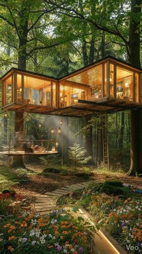 🌳🔥 Tree-Top Luxury House — Forest Canopy Transformation 🔥🌳