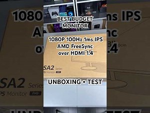 Acer SA242Y Ebi 23.8" Ultra-Slim IPS FHD FreeSync Monitor #shorts #unboxing #gametest #1080p #hdmi