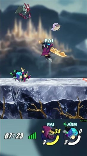 bye bye yumiko #brawlhalla #gaming #combo