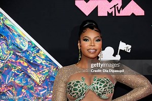 Ashanti attends the 2023 MTV Video Music Awards at the Prudential...