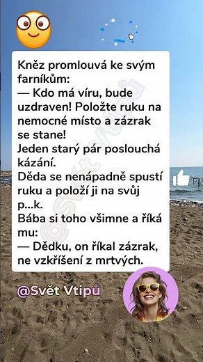 🙏 Věří ve zázraky #vtipy #sranda #humor #komedie #smích #cesko #vtipnevidea #vtípky