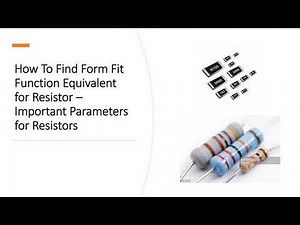 Finding Form Fit Function Equivalent Replacement Alternate for Resistor