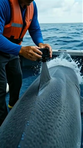Swimming With a Giant Shark 🦈 || Insane Ocean Encounter 🌊||#viral #trending ||