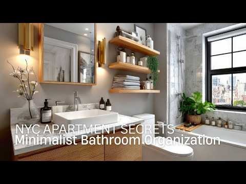 How to Organize a Tiny NYC Bathroom (Minimalist & Rent-Friendly)