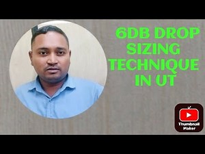 6db drop sizing technique in ultrasonic testing, 6db drop method