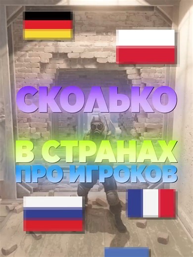 Топ стран с наибольшим числом про-игроков в CS