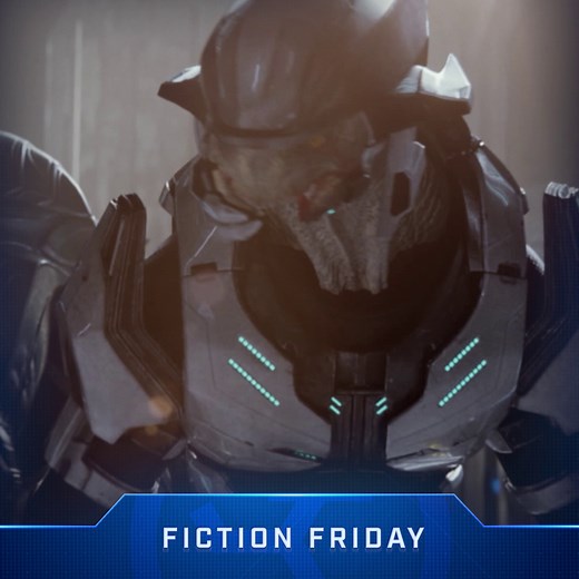 Known as "half-jaw" to many, Rtas 'Vadum was formerly a Special Operations Commander of the Covenant before he joined the Arbiter as an ally to humanity and presently serves as shipmaster of the legendary Shadow of Intent. #FictionFriday | Halo