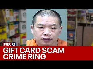 Gift card scam crime ring; man charged | FOX6 News Milwaukee