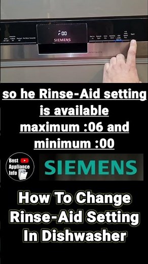 how to change rinse aid setting on dishwasher | dishwasher rinse aid setting | dishwasher | #shorts
