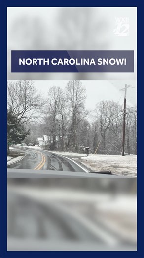 Let it snow! Video from Mount Airy, North Carolina, shows the snowfall that accumulated early Friday Morning. Check out all the updates from our winter weather at wxii12.com | WXII 12 Weather