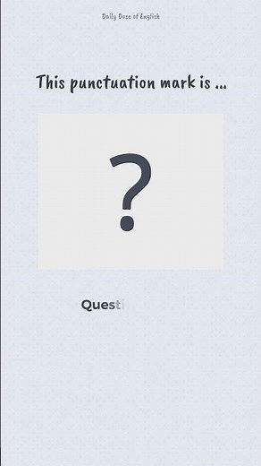 Name these PUNCTUATION MARKS! Improve English Vocabulary