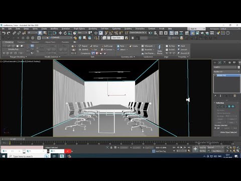 3DsMax Tutorials, Learn 3D Modeling a Conference Hall from Scratch in 3dsmax ( Part 4)