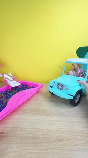 barbie and ken enjoying their vacation getaway #barbie #toys #barbieandken #summerfun | Poppy Bee