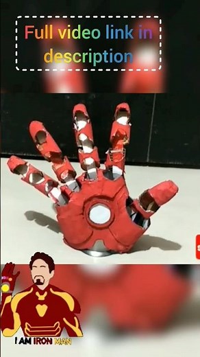 iron man hand making #diy #avengersendgame #ironman #craft #ironman3