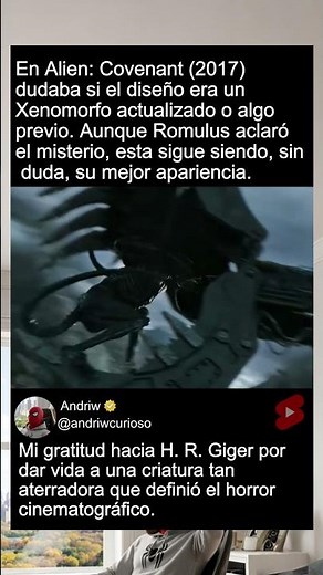 Excavadora vs Xenomorfo en Alien Covenant (2017) #curiosidades