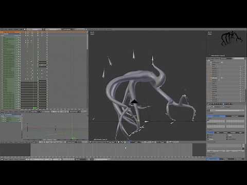 Blender - Shadow Monster Timelapse (Modeling, Rigging, Animating, Rendering)