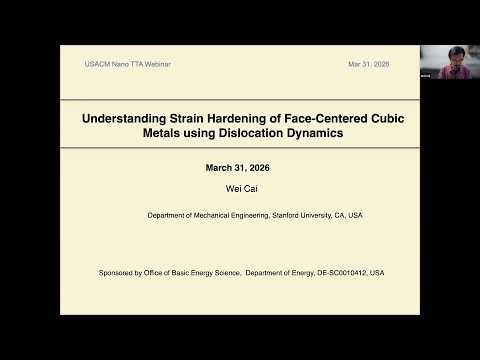 USACM Nanotechnology TTA Seminar - Wei Cai