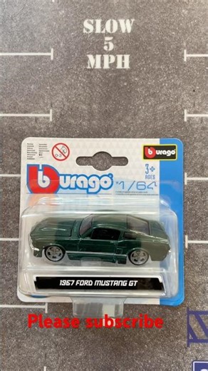 Burago 1/64 1967 Ford Mustang GT #burago #diecastpediana #mustanggt