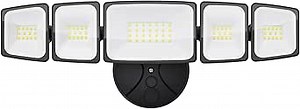 70W LED Flood Lights Outdoor Waterproof IP65, 5 Heads Exterior Security Lights, 6500K Super Bright Floodlight Fixture, Outside Light for House, Backyard
