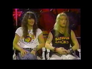 Warrant (Jani Lane, Jerry Dixon) interview in Canada, Oct 1989