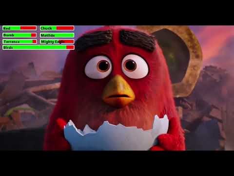 The Angry Birds Movie (2016) Final Battle with healthbars 4/4
