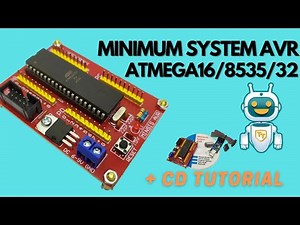 Minimum system AVR Atmega16 / development board mikrokontroler AVR ( Include USB asp )