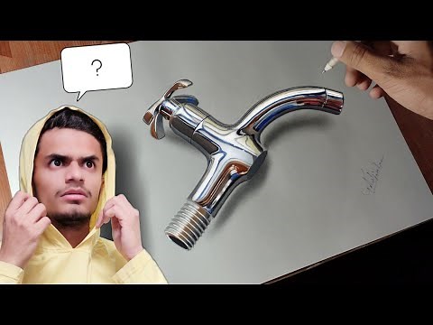 hyper-realistic drawing steel effect learn to make easy way. tutorial