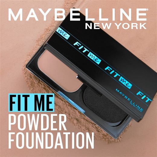 Fit Me Matte + Poreless Powder Foundation with 24 hour oil control has SPF 44, high coverage and is comfortable and breathable all day. Water resistant and stays for 24hours! Get yours now! #FitMePowder #MaybellineSG #MaybellineSingapore | Maybelline New York | Facebook