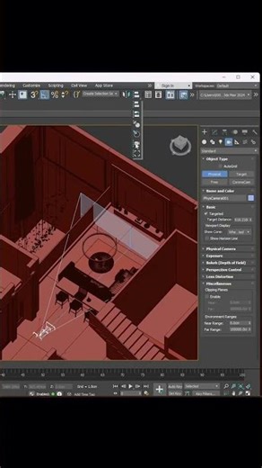 Astuces de positionnement de la caméra dans 3ds Max #3dsmax