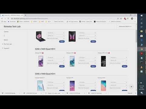 How to use Samsung Remote Test Lab to install your mobile app