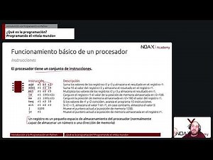 Video 5: Funcionamiento de un procesador. Instrucciones