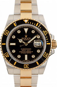 Rolex Submariner 116613LN Black Diamond Dial