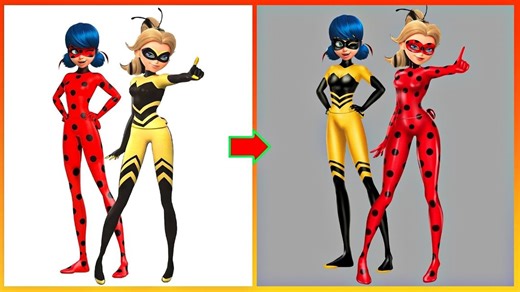 37K views · 909 reactions | Miraculous: Clothes Of Ladybug, Queen Bee Switch Up - Miraculous New Episode | Cartoon GlowUp | Facebook
