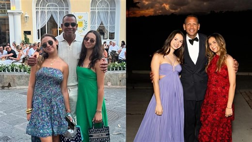 Alex Rodriguez & daughter Natasha soak up the Florida sunrise during morning run at Key Biscayne bridge