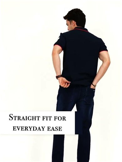 RDM1206 Red Tape Jeans for Men in Denim Blue | Straight Fit Denim Jeans