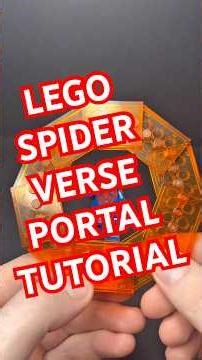 Built my own Across the Spider-Verse portal out of LEGO! 🕷️✨
