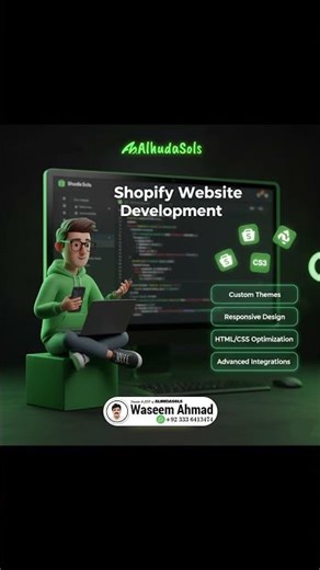 Shopify Website Development Services #WebDevelopment #OnlineBusiness #Shorts#alhudasols #waseemahmad