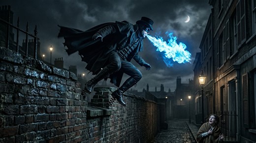 He jumped over walls, spat blue flames… and then vanished into the night