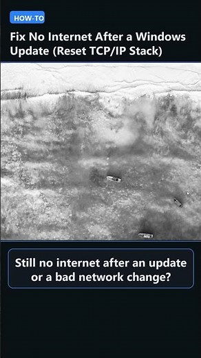 Fix No Internet After a Windows Update (Reset TCP/IP Stack) #shorts