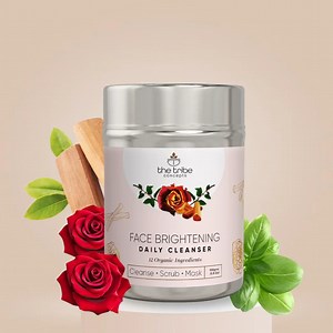 Face Brightening Daily Cleanser - Face wash with 12 organic herbs for Instant Brightening & Glow