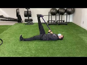 Active-Assisted Hip Flexion (leg straight) with Strap