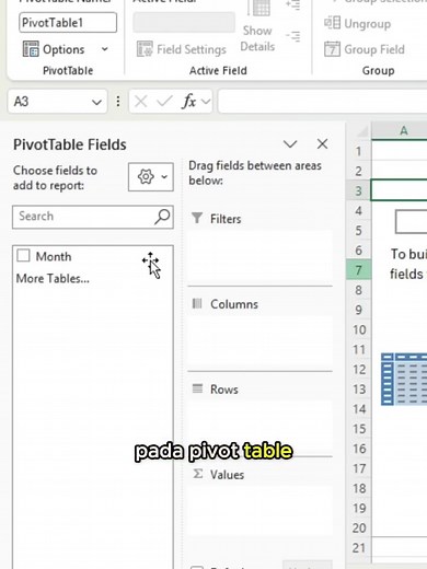 #tipsandtricks #excel #menambahkansheet #pivottable
