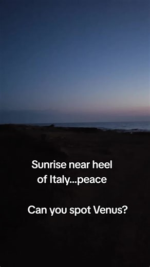 Drive all night on our road trip down to heel of Italy. So tired but greetd by this glorious sunrise...stunning, magical, breathtaking. Can you spot Venus? #sunrise #italiansunrise #over40 #over50 #chilled vibes