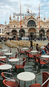 "Venice submerged 🌟, waters rise high, St. Mark's Square flooded, a city's beauty battles the tides #VeniceFlood #AcquaAlta" | Days in Italy