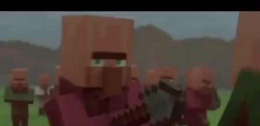 Animated Minecraft Characters in Action-Packed Scenes