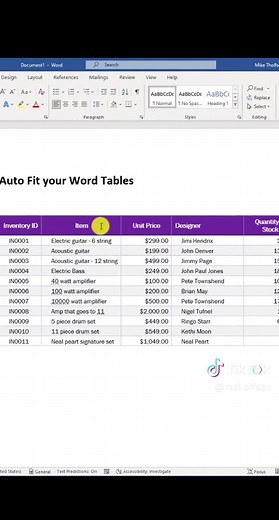 How to Auto Fit Tables in Microsoft Word Easily