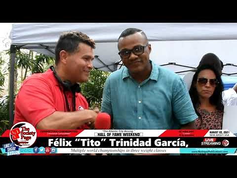 Félix "Tito" Trinidad 2021 Atlantic City Boxing Hall of Fame. Interview #FelixTrinidad #TitoTrinidad
